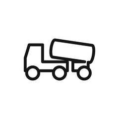 concrete mixer icon illustration