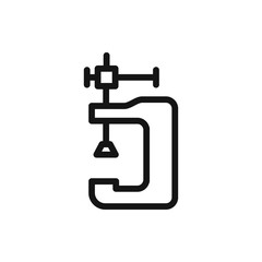 vice clamp icon illustration