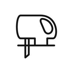 electric saw icon illustration