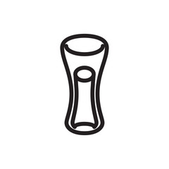 milk glass icon illustration