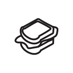 sandwich icon illustration