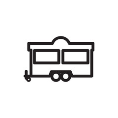 trailer icon illustration