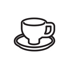 coffee cup icon illustration
