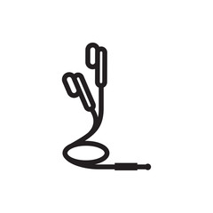 earphones icon illustration