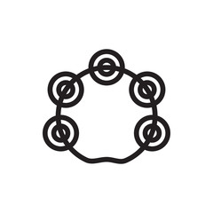tambourine icon illustration