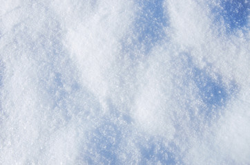 background of fresh snow