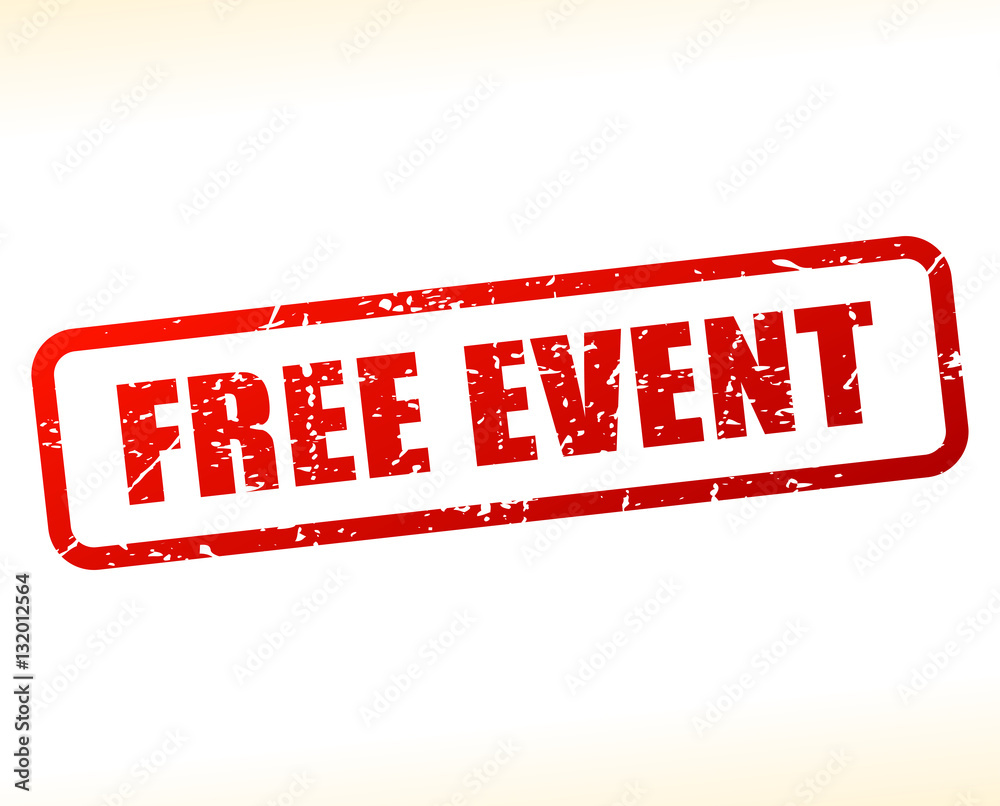 Wall mural free event text buffered