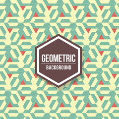Abstract geometric background for design. Retro pattern