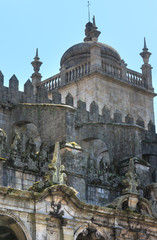 Porto Cathedral lateral facade, Portugal.