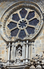 Porto Cathedral details, Portugal.