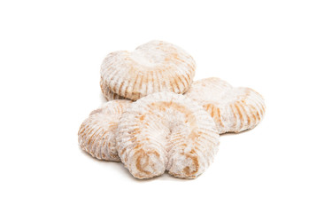 Fototapeta na wymiar Cookies in powdered sugar