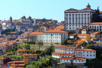 Porto city top view (Portugal).