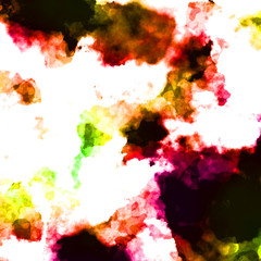 Abstract watercolor hand painted, white background, digital art illustration work.