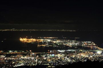 Fototapeta na wymiar 六甲山からの夜景