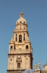 Fototapeta na wymiar Cathedral Church of Saint Mary in Murcia, Spain