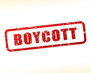 boycott text buffered - obrazy, fototapety, plakaty
