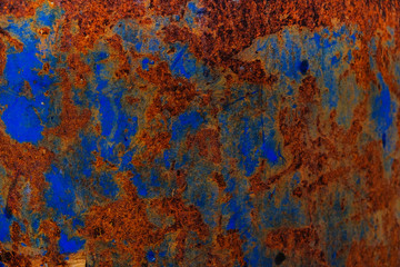 texture rust blue paint