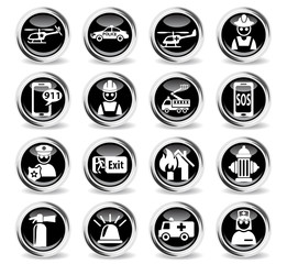 emergency icon set