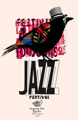Black raven jazz poster