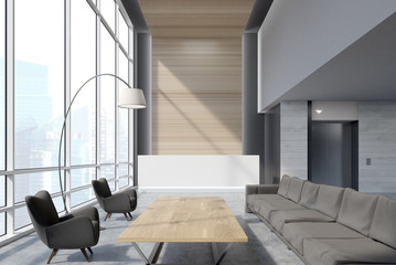 Waiting area in an office