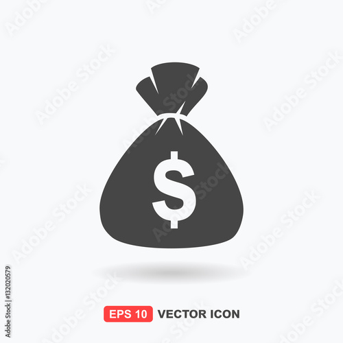 Money Bag Icon Vector Stock Image And Royalty Free Vector - 