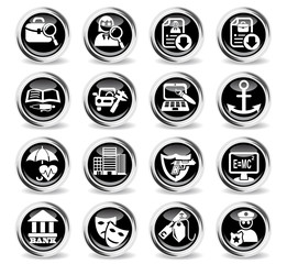 job search icon set