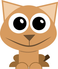 beautiful pet, animal, cute, character red sitting paw tiger