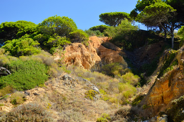 Beach near Albufeira - Algarve region in Portugal