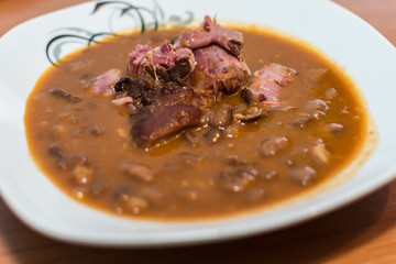 Beans with meat