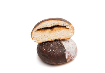buns with chocolate glaze