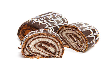 buns with chocolate glaze