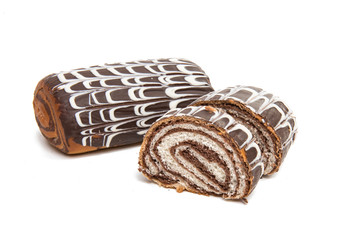 buns with chocolate glaze