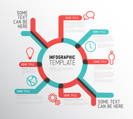 Vector Infographic report template