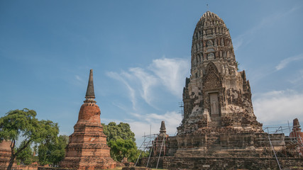 Ancient pagoda in Ayutthaya, Thailand