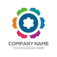 Community Network Society Logo Vector Icon Abstract Template