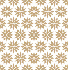 Fototapeta premium Abstract geometric gold deco art pillow star pattern