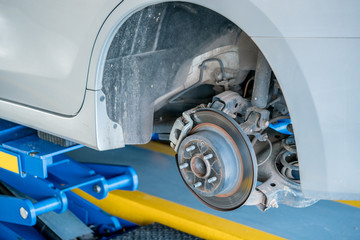 Disc brake replacement on car - Disk Brake System