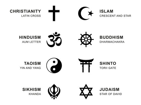 main religion symbols