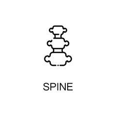 Spine flat icon