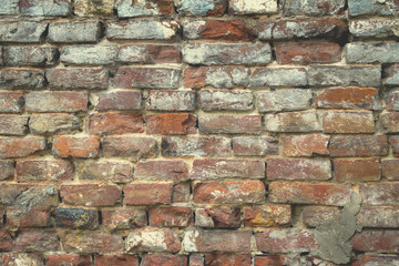 Old brick stone wall texture background, black