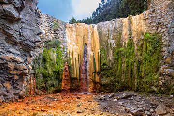 La palma cascada de los colores