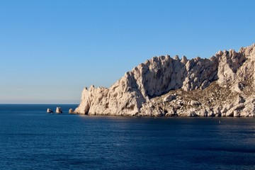 Rocky cliff on the ocean
