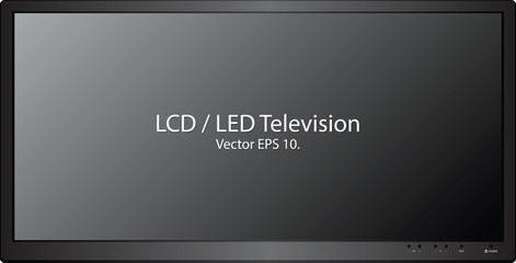 Naklejka premium LCD / LED TV Vector Illustration, EPS 10.