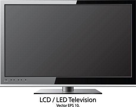 LCD / LED TV Vector Illustration, EPS 10.