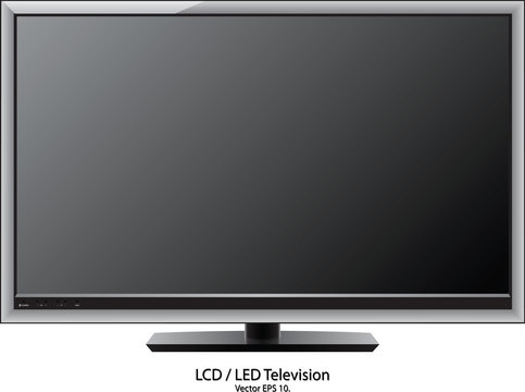 LCD / LED TV Vector Illustration, EPS 10.