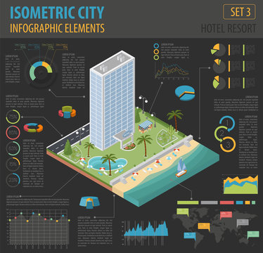 Isometric city map elements_6