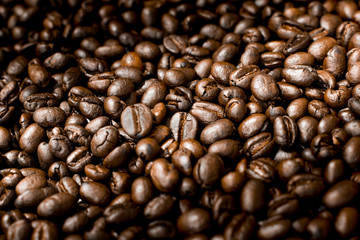 Coffee beans background