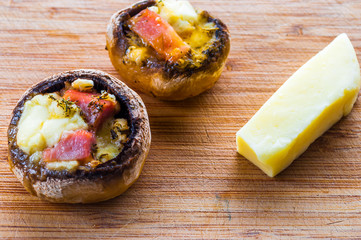 Baked Stuffed Mushrooms With Cheese