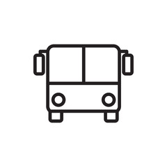 airport bus icon illustration