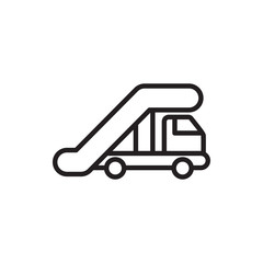 truck crane icon illustration